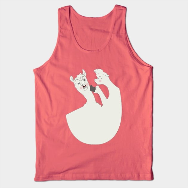 Llamas Love to Gossip. Tank Top by theonionprince